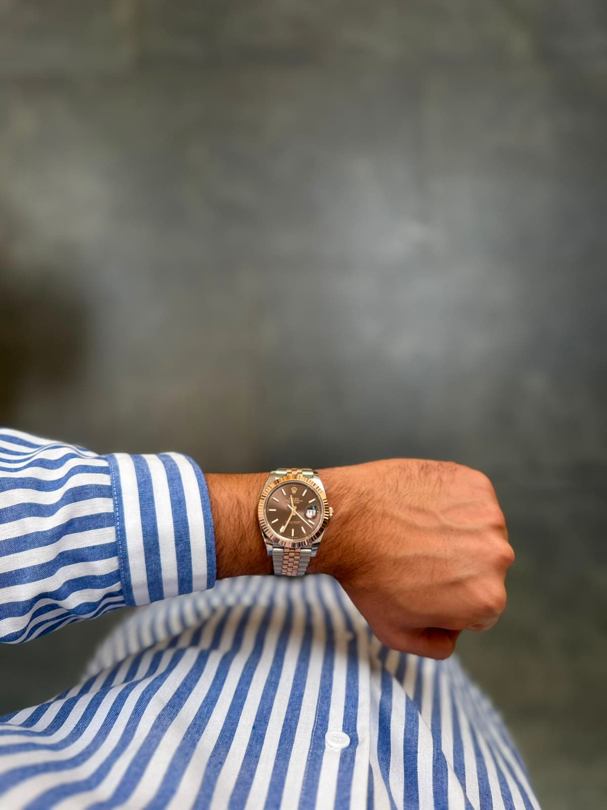 Rolex Datejust two-tone chocolate dial