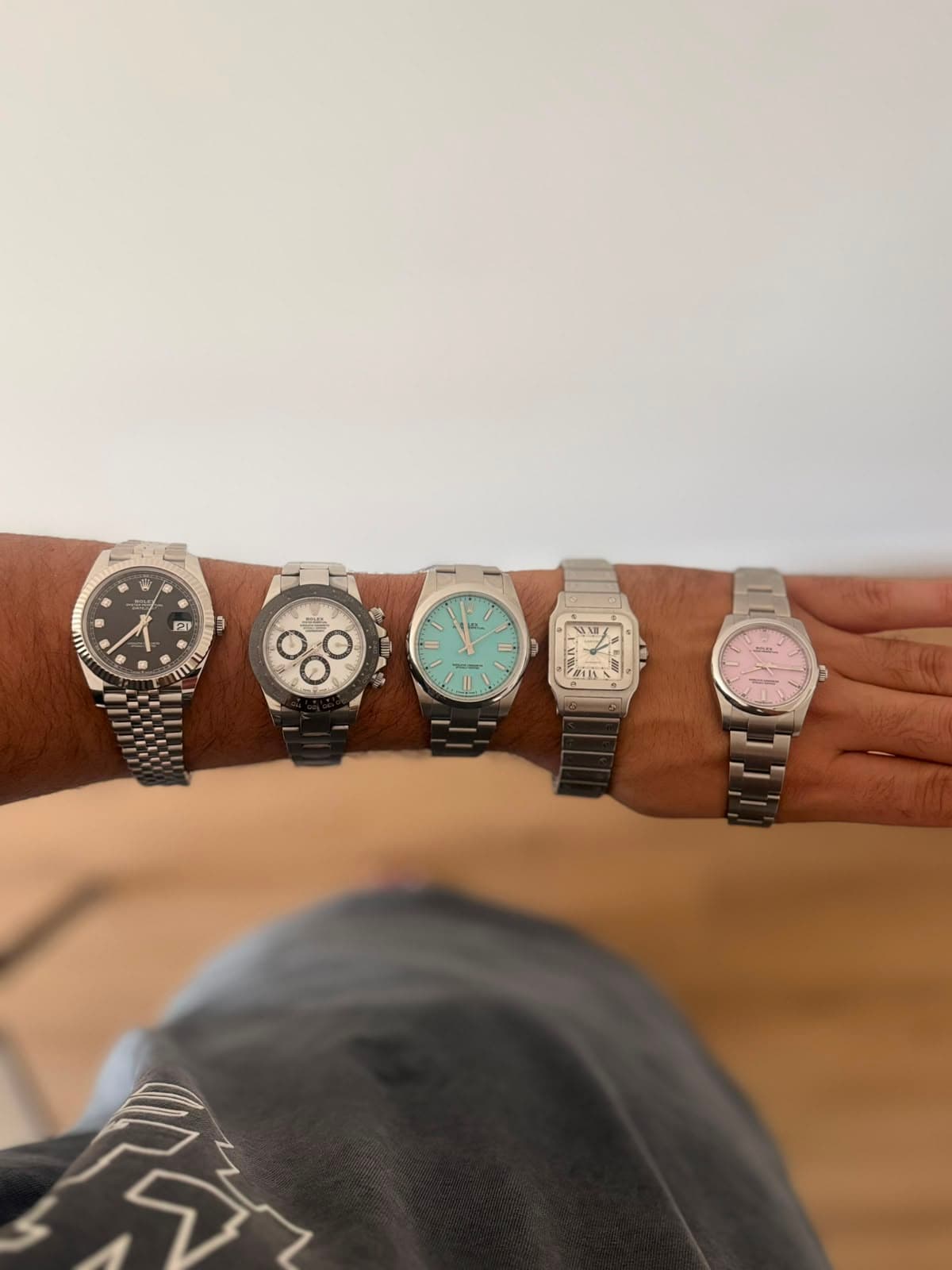 A curated selection of Rolex and Cartier watches